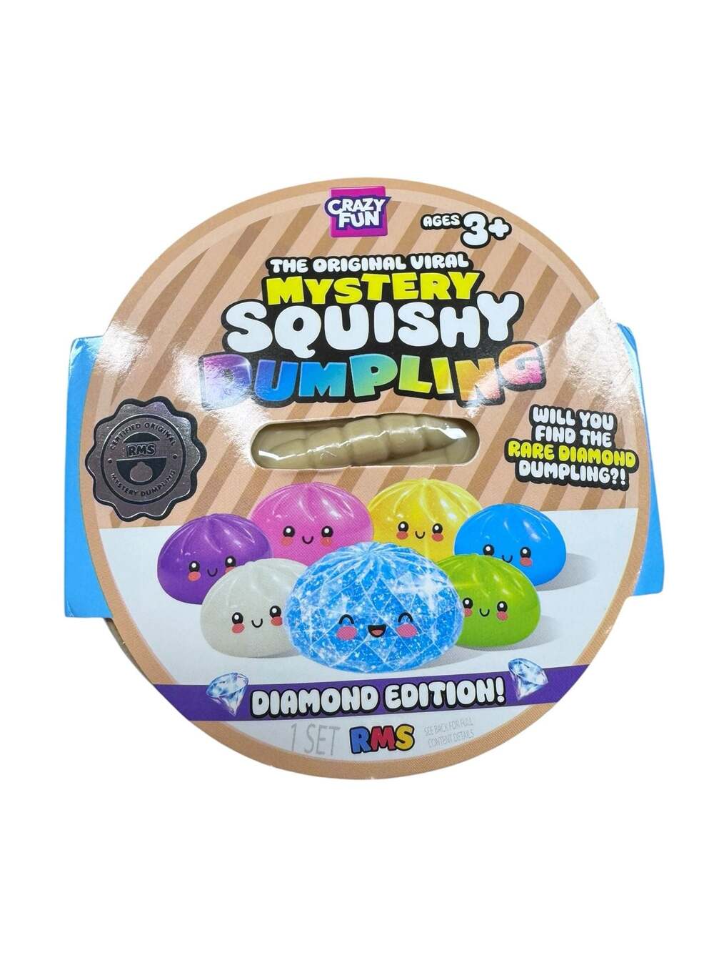 Crazy Fun RMS The Original Viral Mystery Squishy Dumpling Diamond Edition